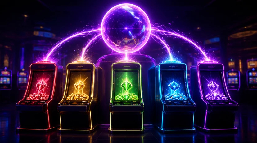 Progressive online casino jackpot display and slot reels